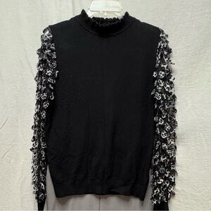 Sioni Black Knit Top